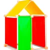 Jeu de construction géant en bois Trigonos Kernel Fabriqué en Espagne - 44 pces orange
