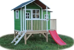 Maison bois pour enfant Loft 350 vert - Exit