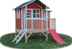 Maison en bois enfant Loft 350 rouge - Exit