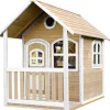 Maisonnette Alex en bois brun/blanc Axi