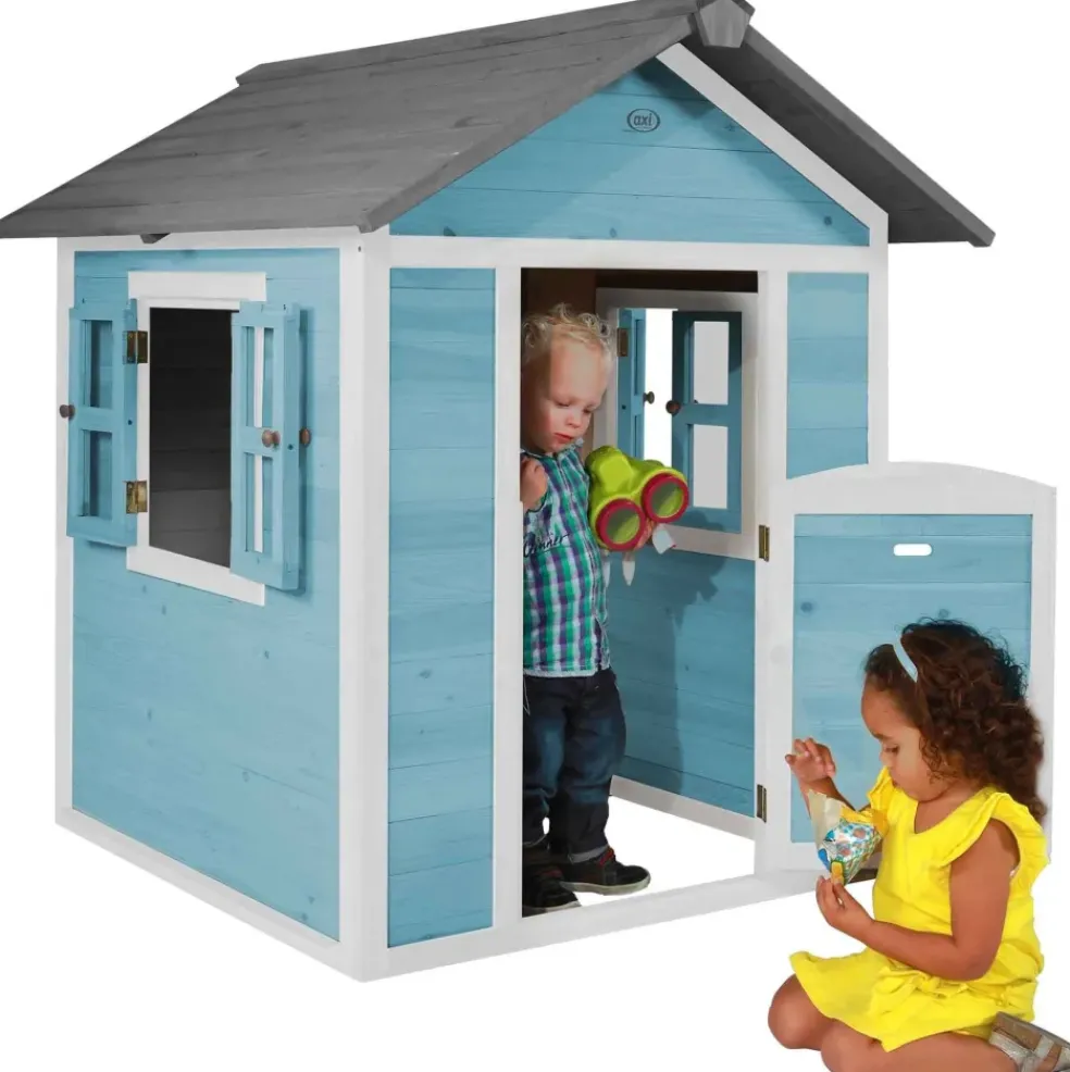 Maisonnette en bois bleue Sunny Lodge