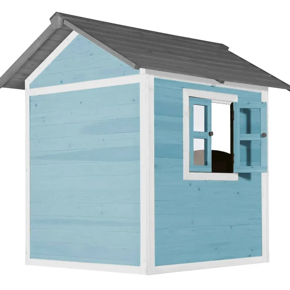 Maisonnette en bois bleue Sunny Lodge