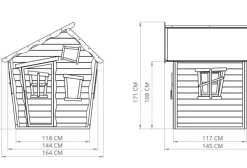 Maisonnette en bois Crooky 100 - Exit