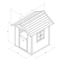 Maisonnette en bois Noa Axi