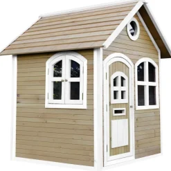 Maisonnette Julia en bois brun/blanc Axi