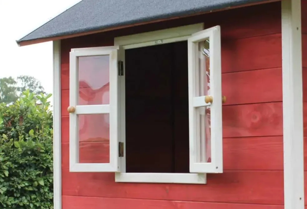 Maisonnette pour enfant en bois Loft 500 Rouge - Exit