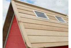 Petite cabane en bois rouge Fantasia 100 - Exit