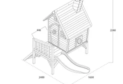 Petite cabane sur pilotis rouge Fantasia 300 - Exit