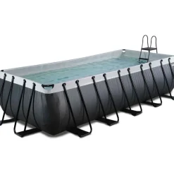 Piscine hors sol grise 540 x 250 x 122 cm avec pompe filtrante EXIT