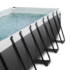 Piscine hors sol grise 540 x 250 x 122 cm avec pompe filtrante EXIT
