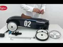 Porteur bleu nuit pour enfant de 1 à 3 ans Roadster Baghera