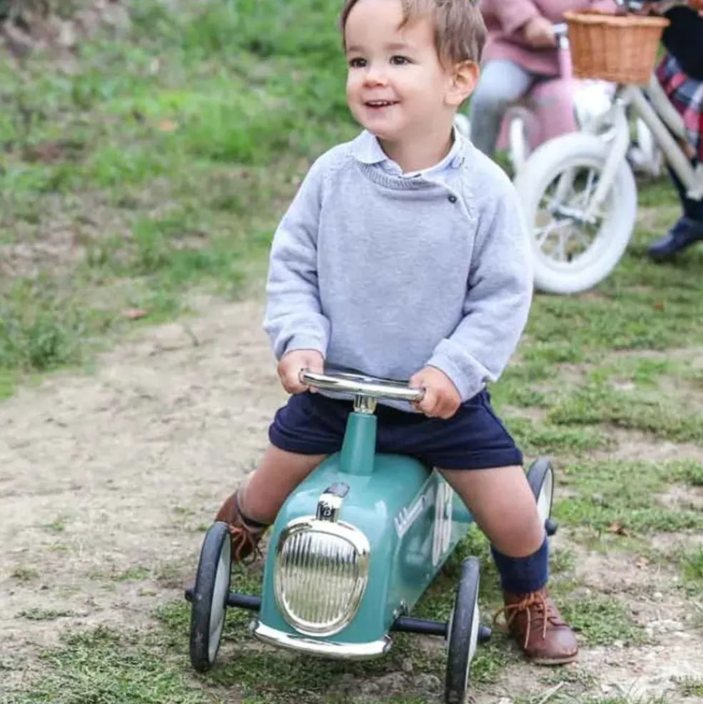 Porteur vert tendre pour enfant de 1 à 3 ans Roadster Baghera
