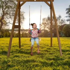 Portique 1 balançoire en bois Axi