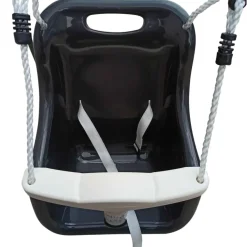 Portique, balançoire pour bébé en métal anthracite et crème de Axi