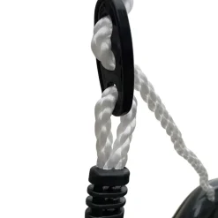 Portique, balançoire pour bébé en métal anthracite et crème de Axi