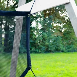 Portique en bois 2 balançoires et filet de but de foot 4-en-1 SportsFun AXI