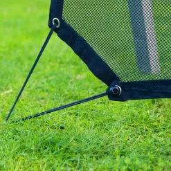 Portique en bois 2 balançoires et filet de but de foot 4-en-1 SportsFun AXI