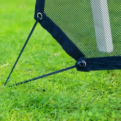 Portique en bois 2 balançoires et filet de but de foot 4-en-1 SportsFun AXI