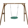 Portique en bois avec balançoire - siège nid rond Axi