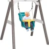 Portique en bois blanc - balançoire bébé Axi