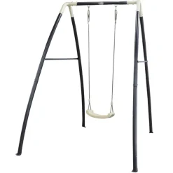 Portique métal noir 1 balançoire Axi