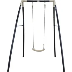 Portique métal noir 1 balançoire Axi
