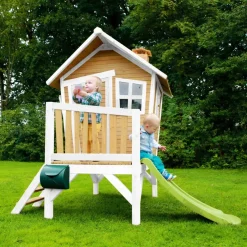Robin Axi Maisonnette en bois écologique avec toboggan
