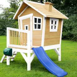 Robin Axi Maisonnette en bois écologique avec toboggan
