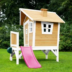 Robin Axi Maisonnette en bois écologique avec toboggan