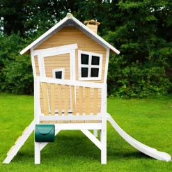 Robin Axi Maisonnette en bois écologique avec toboggan