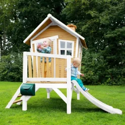 Robin Axi Maisonnette en bois écologique avec toboggan