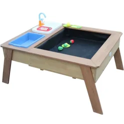 Table de jeux à sable et à eau en bois marron dès 3 ans Linda d'Axi