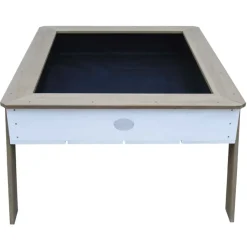 Table enfant multifonction Linda en bois marron et blanc dès 3 ans d'Axi