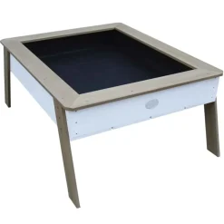 Table enfant multifonction Linda en bois marron et blanc dès 3 ans d'Axi