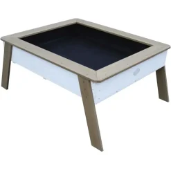 Table enfant multifonction Linda en bois marron et blanc dès 3 ans d'Axi