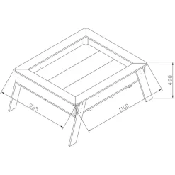 Table multifonction Linda en bois marron pour enfant dès 3 ans d'Axi