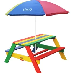 Table pique-nique Nick avec Parasol arc-en-ciel Axi