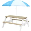 Table pique-nique Nick en bois avec Parasol Axi