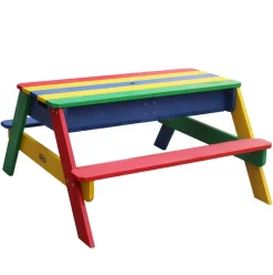 Table Sable Eau avec Parasol arc en ciel Axi
