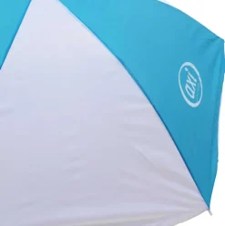 Table Sable et Eau Nick brun blanc avec parasol Axi
