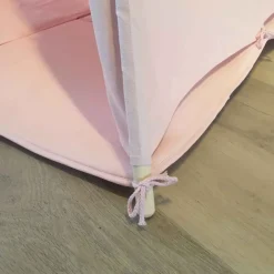 Tente tipi rose pour enfant bois FSC et coton Alba de Sunny