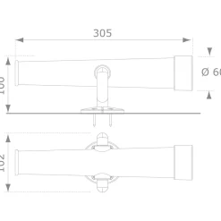 Télescope en plastique  Axi rouge