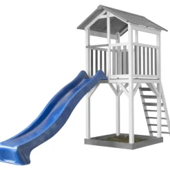 Tour de jeu Beach Tower Axi avec toboggan bleu