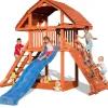 Tour de jeux Giant avec toboggan, mur et corde d'escalade de Fungoo