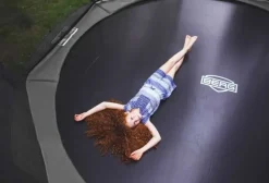 Trampoline 430 cm gris BERG Champion et filet + Echelle offerte