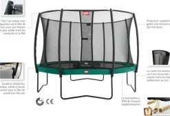 Trampoline 330 cm vert BERG Champion et filet + Echelle offerte