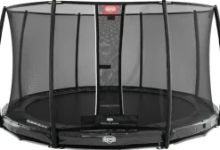 Trampoline BERG InGround Elite Gris 380 + Filet