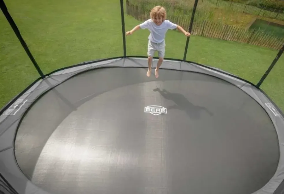 Trampoline BERG InGround Elite Gris 330 + Filet