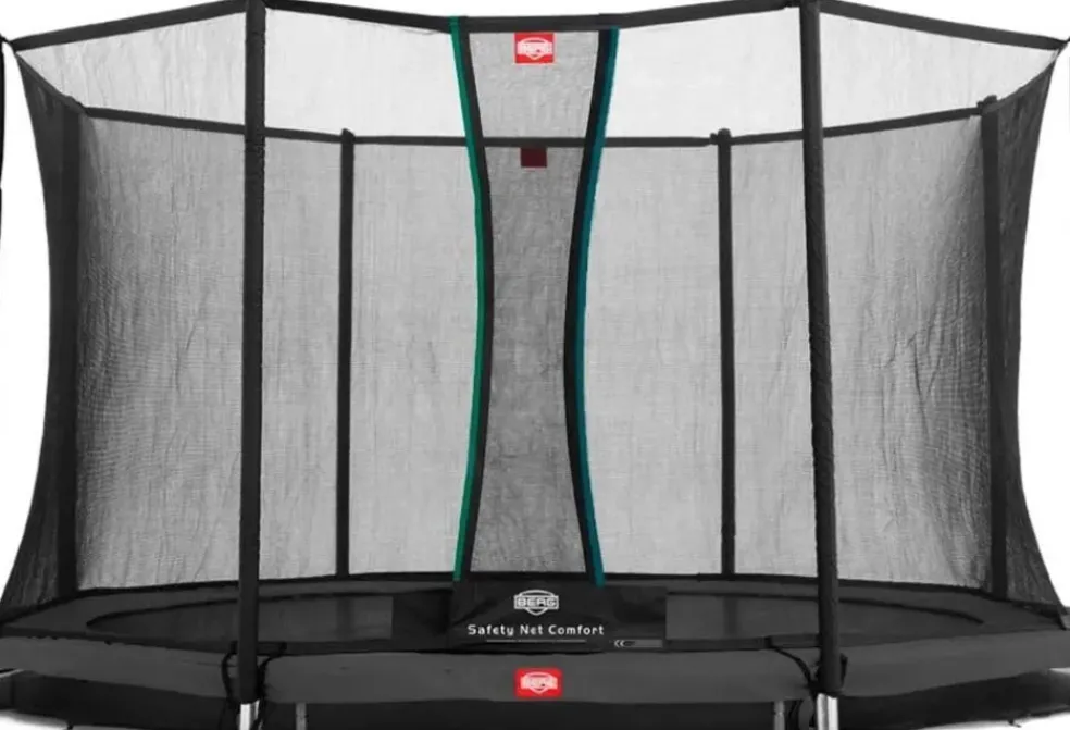 Trampoline enterré Gris 430cm Favorit + filet - BERG