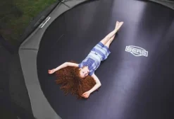 Trampoline enterré Gris 380cm Favorit + filet - BERG